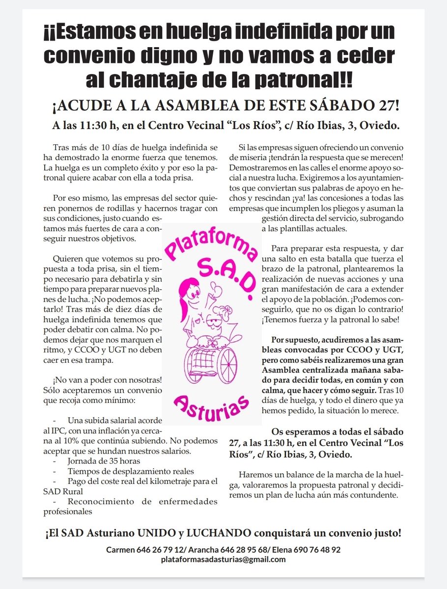 ANTE UN CHANTAJE NO CABE OTRA COSA QUE FIRMEZA Y UNIÓN. #ConvenioDigno #SADEsencialesNuncaMasOlvidadas