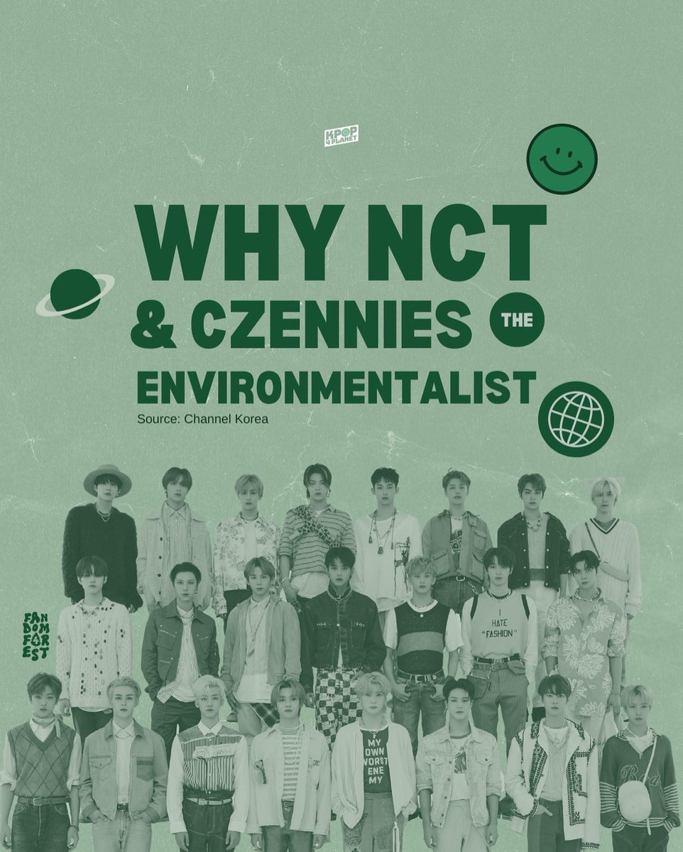 kpop4planet's tweet photo. #fandomforestoftheweek is here 💚 

From individual actions to going the extra mile with albums addressing environmental justice. For the sake of mother Earth! This is why #NCT and #nctzen are the environmentalist! 🍃😎🌎 https://t.co/rsHhNkt270