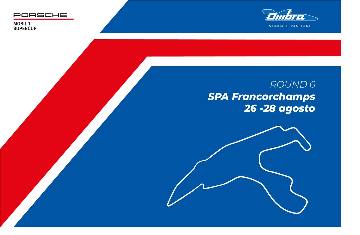 La pausa estiva è finita!
Questo weekend sesto round della Porsche Mobil1 Supercup sul circuito di SPA Francorchamps.
Venerdi h.19:25 prove libere, sabato h.14:30 qualifiche e domenica  gara alle h.12:05 
#ombraracing #storiaepassione #stagione2022 #porschemobil1supercup #porsche