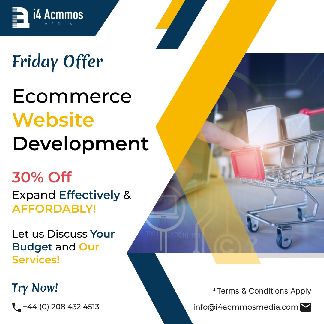 i4AcmmosMedia's tweet image. Ecommerce Website Development
Expand Effectively and  AFFORDABLY!
Let us Discuss Your Budget and Our Services!
#i4AcmmosMedia #ecommercedevelopmentserviesuk #ecommercewebsitedevelopmentsolutions #trendingnow #viral #offer #offeruk #ukservices #ukcompany