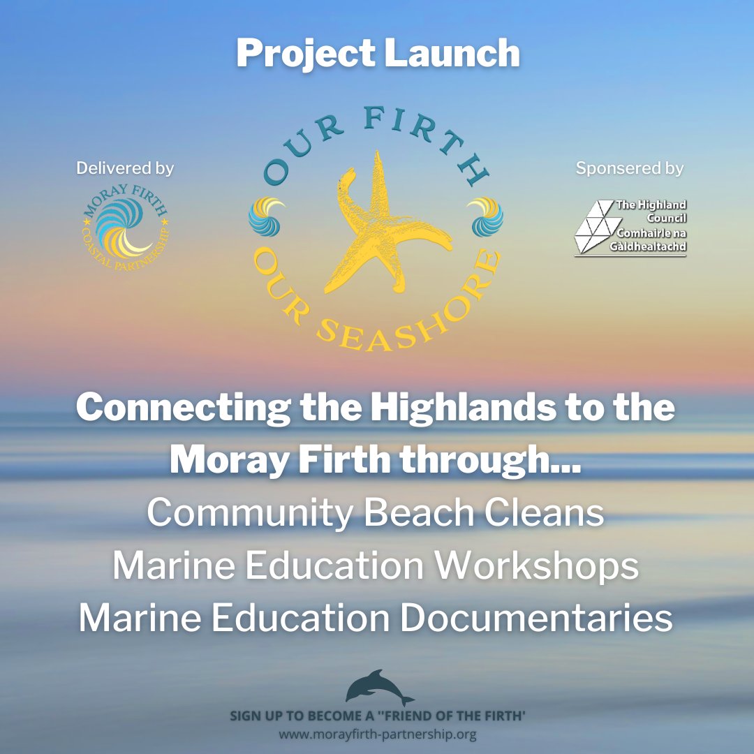 MorayFirthCP's tweet photo. We are delighted to be officially launching our ‘Our Firth, Our Seashore’ project.

The Our Firth, Our Seashore project aims to promote community group engagement and empower Highland communities to take ownership of their coastal environment. https://t.co/ZT12eFsmyh