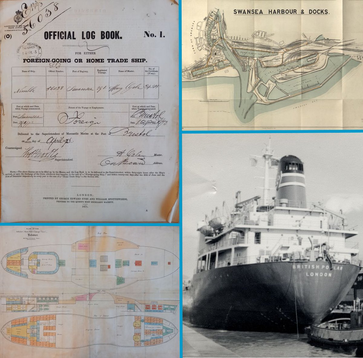 WestGlamArchive's tweet photo. Today is World Maritime Day. Here are some maritime images from our collections. #MaritimeDay2022 The Archives are full of the history of #Swansea and #NeathPortTalbot #EYALearning https://t.co/9OIj6STSMo