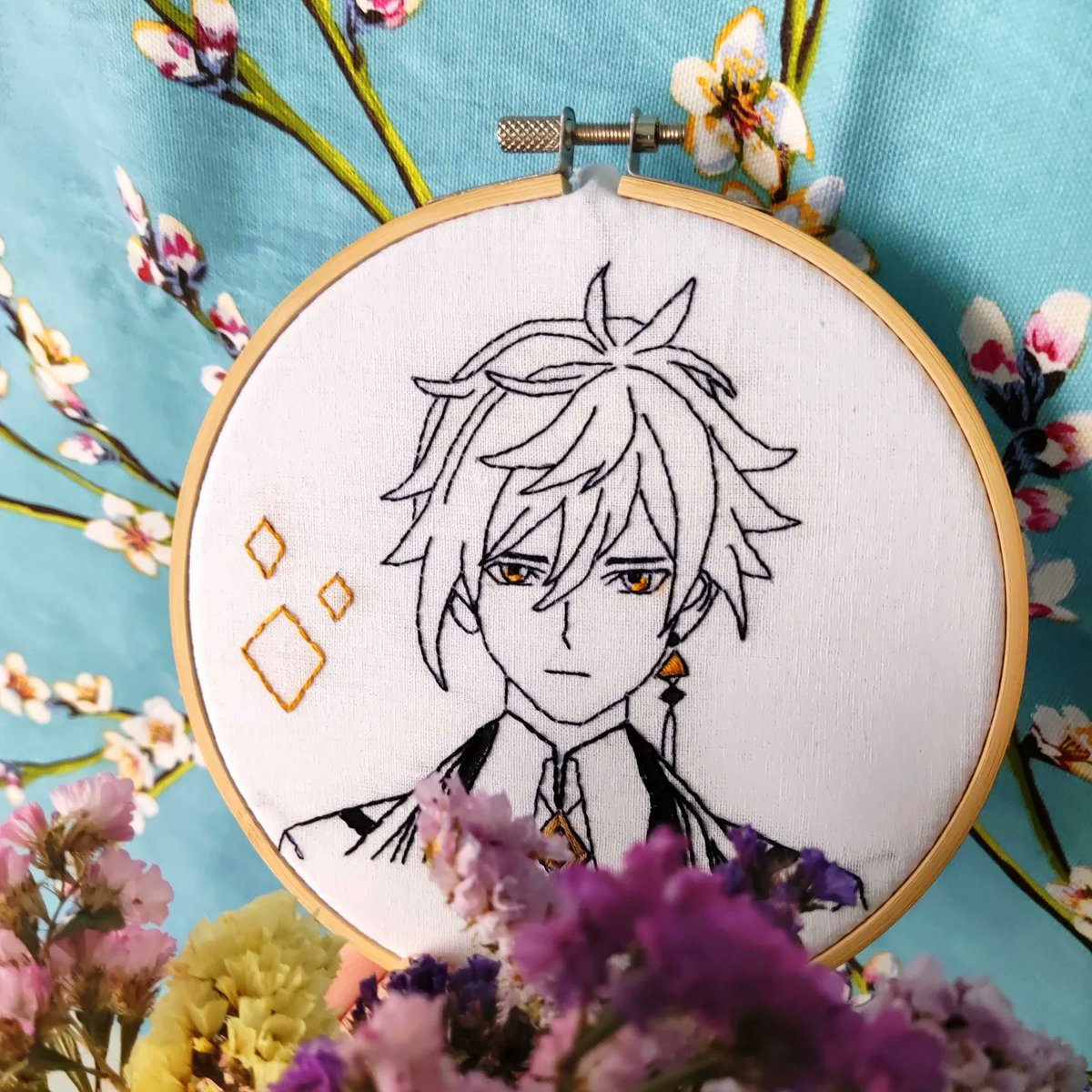 Ayame_leaf's tweet photo. Zhongli versión floral 🥺🌸. https://t.co/1hvooh6lCQ