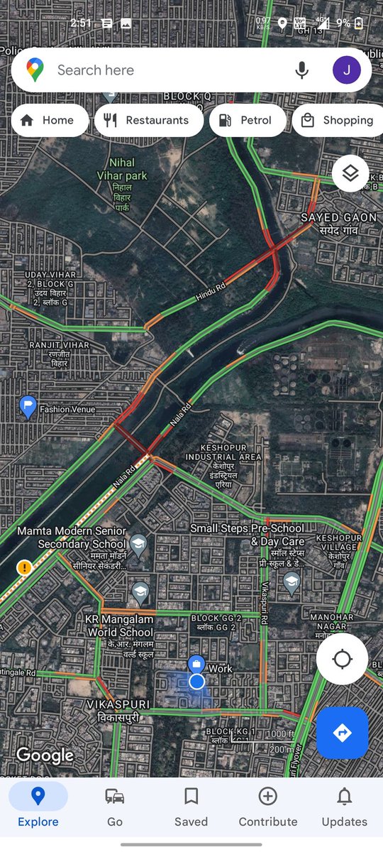 iamjatingill's tweet photo. Heavy Jam at #chandervihar Pull towards Vikas Puri 110018. @dtptraffic Please do needful. https://t.co/yV5Kki3KwC