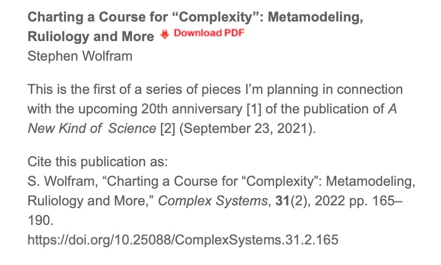 Wolfram Science tweet media