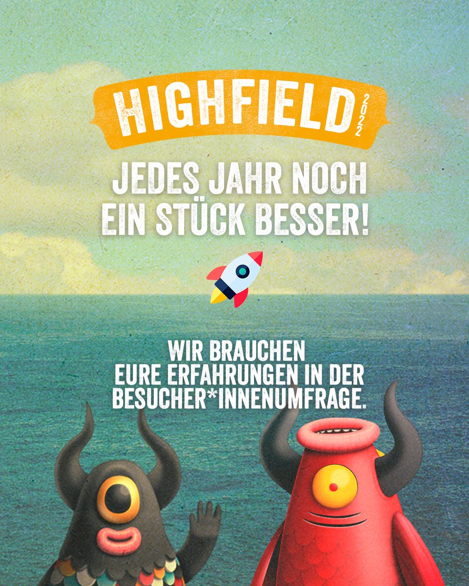 Partypeople, eure Erfahrungen sind gefragt! Nehmt euch kurz Zeit für unsere
Besucher*innenumfrage: short.fkp.de/umfrage2022
Zu gewinnen gibt es 5x 2 Festivalpässe. 

Hugs gehen raus 🧡