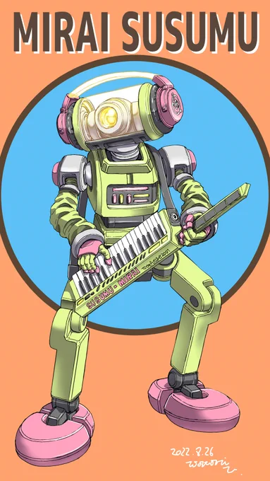 昨日の未来進さん@Tothefuture2001
のアバターロボ。
「MSV」ライブバージョンのイラストに
たくさんの反応を頂きありがとうございました!

一晩明けてよくよく見たら右足の脛のデザインが
間違っていたので修正しました。
ついでに、初期のラフスケッチもご一緒にどうぞ!
胸がザブングルみたいw 