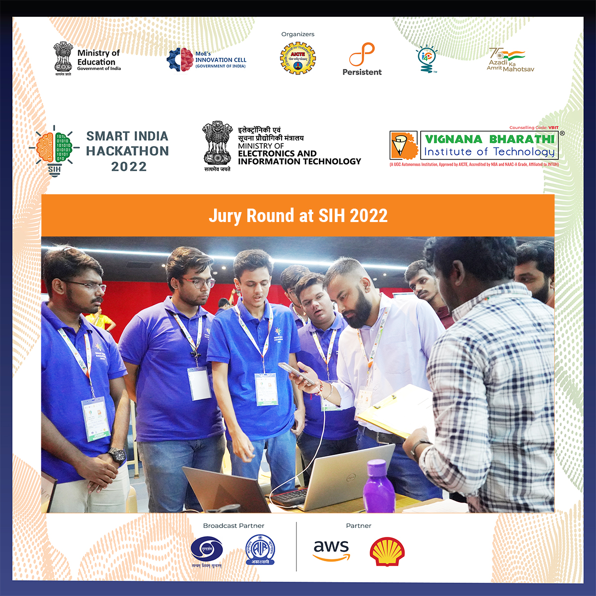 VBITHYD's tweet photo. Glimpses of Jury round at Smart India Hackathon 2022 #SIH Software Edition Grand Finale
#VBIT #SmartIndiaHackathon #JuryRound #SmartIndia #PM_ModiAtSIH #SIH2022 #SoftwareEdition #SIHSoftwareEdition #GrandFinale #SmartIndiaHackathon2022 #MEIT #InnovationCell #AICTE #Persistent https://t.co/YmBokzUZ1G