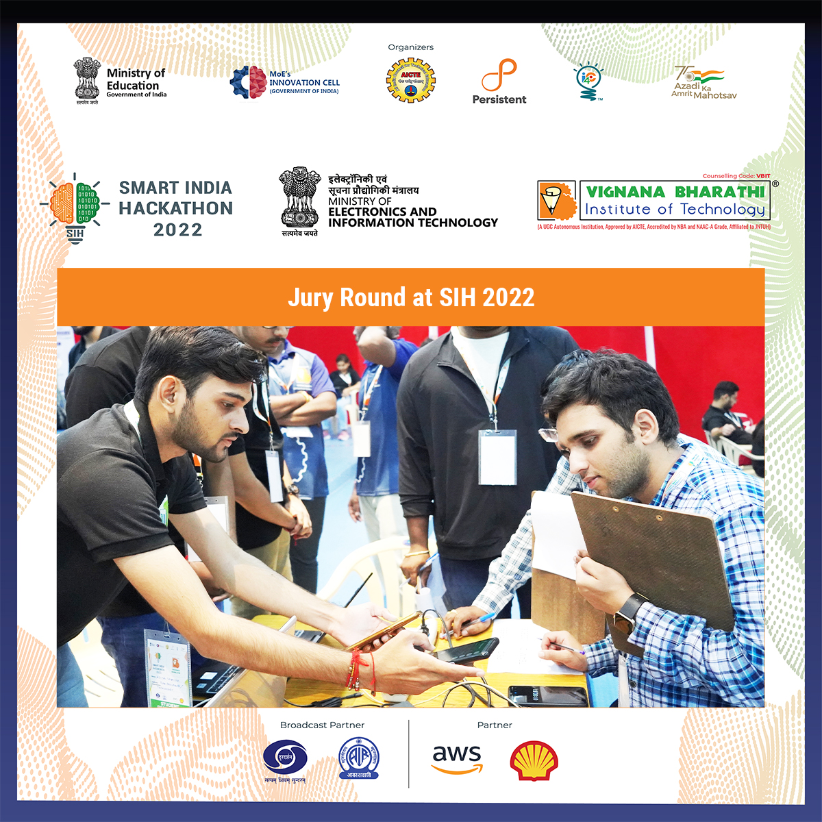VBITHYD's tweet photo. Glimpses of Jury round at Smart India Hackathon 2022 #SIH Software Edition Grand Finale
#VBIT #SmartIndiaHackathon #JuryRound #SmartIndia #PM_ModiAtSIH #SIH2022 #SoftwareEdition #SIHSoftwareEdition #GrandFinale #SmartIndiaHackathon2022 #MEIT #InnovationCell #AICTE #Persistent https://t.co/YmBokzUZ1G