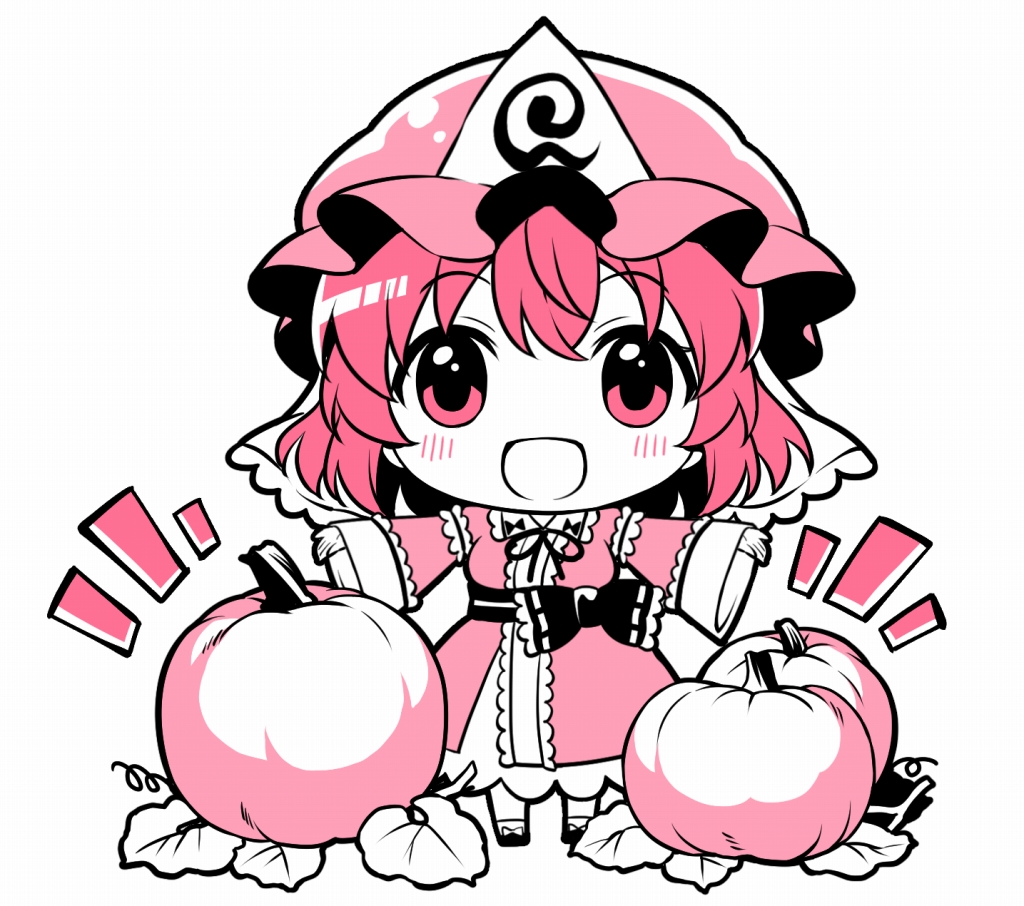 西行寺幽々子 「(^ω^)五人目 」|南瓜かぷちー🎃漫画連載中のイラスト