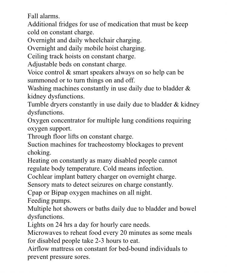 Danwhite1972's tweet photo. Below are examples of life supporting equipment for disabled children that cannot function without power

This winter families will make choices that will destroy lives &amp; lead to fatalities 

Families like mine, like millions 

#CostOfLivingCrisis @BootstrapCook 
@MartinSLewis https://t.co/JbqtYjl7Zq