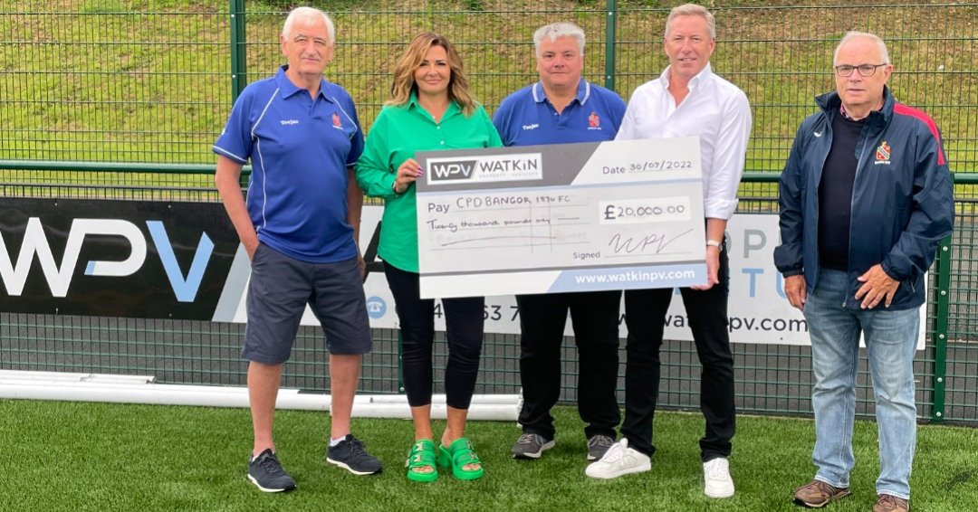 We are delighted to continue our sponsorship for a further 3 seasons with the CPD Bangor 1876 FC.

watkinpv.com/community

Mae’n bleser gennym barhau â’n nawdd am 3 thymor arall gyda CPD Bangor 1876 FC. 

#WPV #sponsorship  <a href="/Bangor1876/">Bangor City 1876 FC</a>