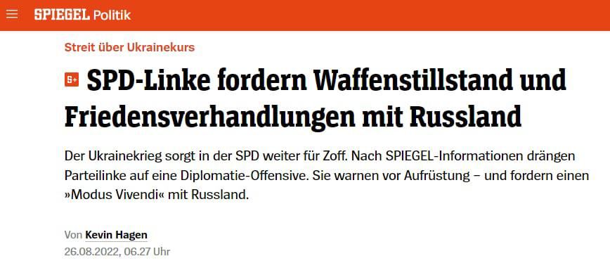 Scholz's party now openly pushing to give Putin what he's occupying in Ukraine so everyone can start making money again (and we can do it all over again after Russia re-arms in 8 years).