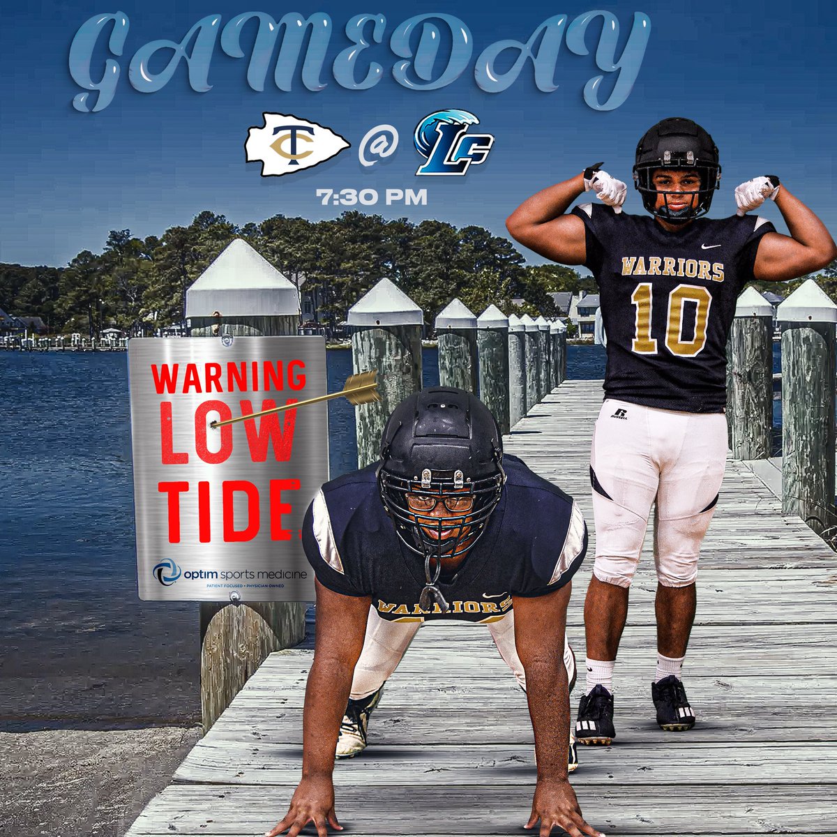 ‼️ WARNING ‼️

‼️ Low Tide ‼️

The Battle Creek Warriors are back in action tonight in the low country at Long County! Kick off at 7:30 pm! Come out and support your Warriors! #unfinishedbusiness #revengetour #GATA