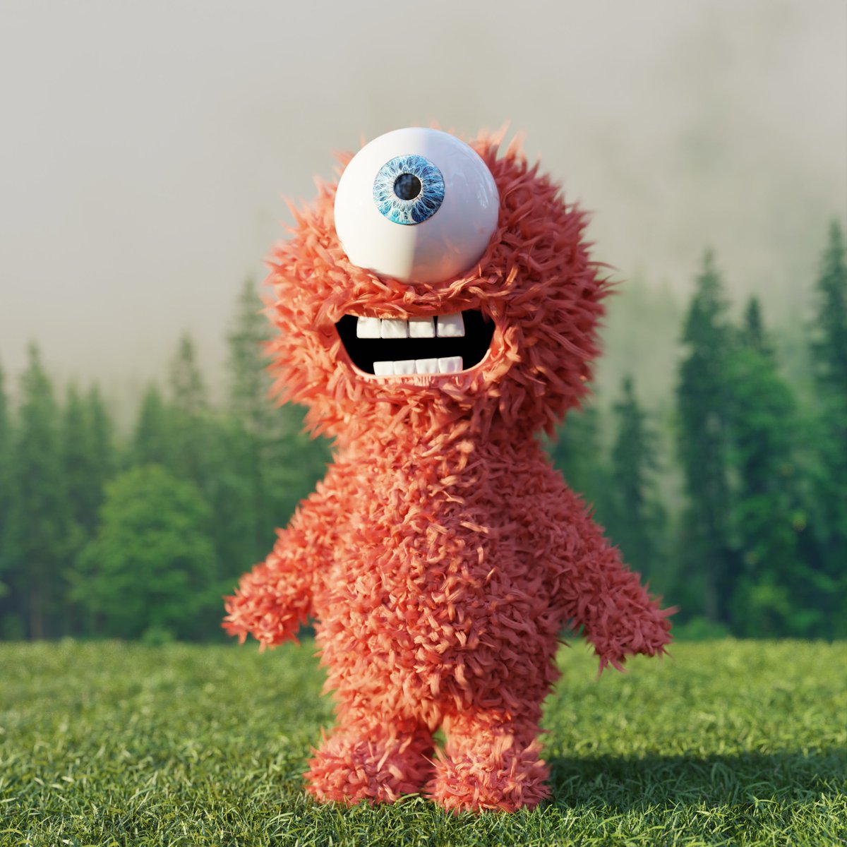SnuggleBudsNFTs's tweet photo. An adolescent Thicc Buddy spotted in its natural habitat (The Misty Pines). Who’s ready for Snuggle Buddies Unleashed?#WenSnuggle #SuggLyfe https://t.co/5PBNJZx1iN