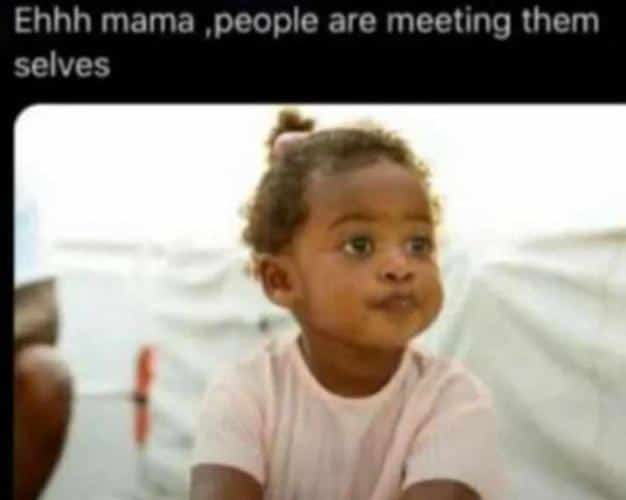 Am here asking myself wea 
Is mine meeting me?!🤗🤣