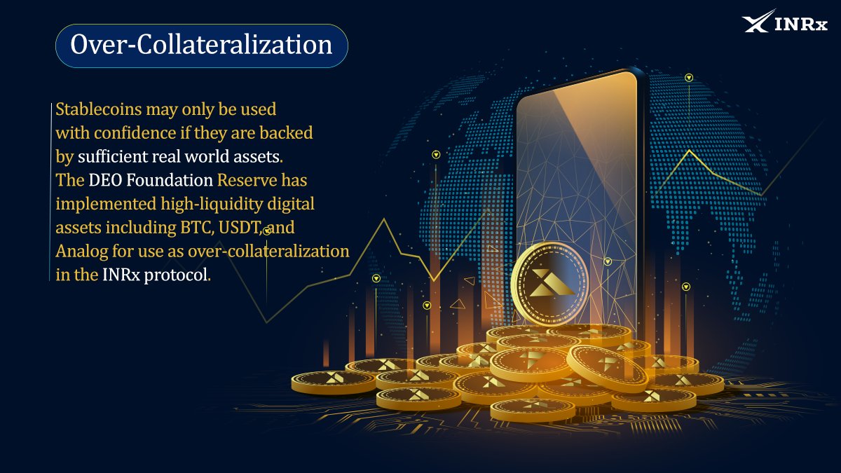inrxpay's tweet photo. Over- Collateralization
#StableCoin #inrx #inrxgrow #inrxfounation #cryptoworld #USDT #DEO #inrxprotocol @analogchain @aman_vaths https://t.co/7dkl39slR1