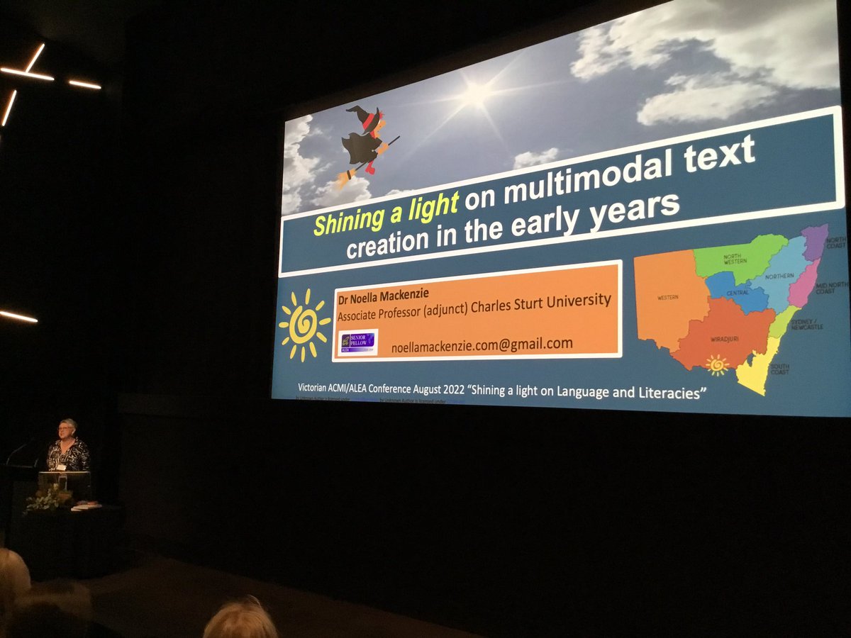 Shining a Light on Multimodal Text Creation In the Early Years with @NoellaMackenzie as our closing keynote <a href="/ALEA_ACMI2022/">ALEA_ACMI2024</a> #literacy #writing