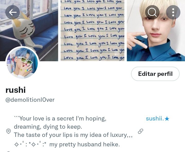 q precioso quedó mi perfil con mi esposo como header