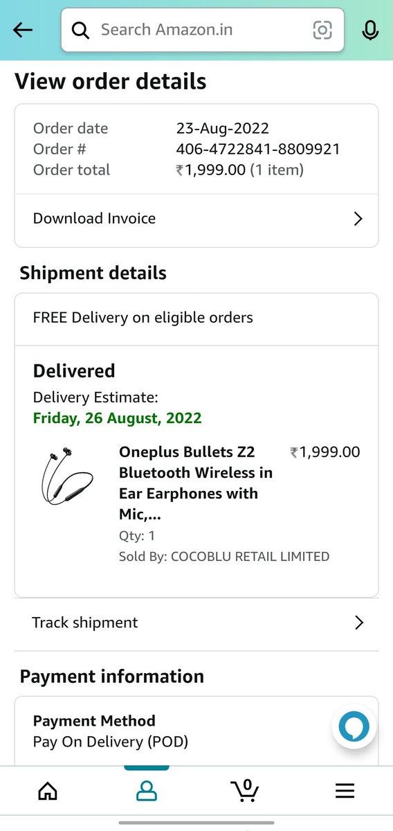 amitroy2779's tweet photo. @amazonIN @oneplus @OnePlus_Support 
Today i received this wrong product in oneplus bullets wireless z2 box which is not oneplus bullets, this been ordered from amazon. Kindly pls take action on it.
ID- 406-4722841-8809921 https://t.co/82167ifDlA