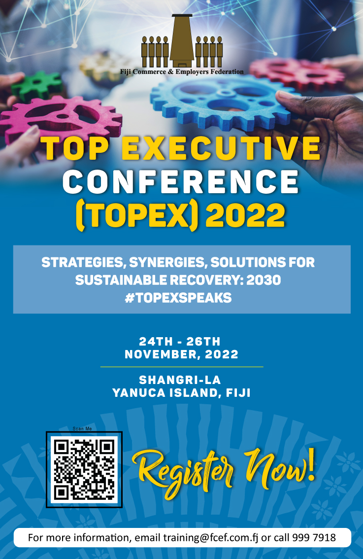 fcef_fiji's tweet photo. #TOPEX is Back!
Check the poster below for more details, #Scan the QR code or click the link below to access the Registration Forms and FAQs Sheet.
https://t.co/tBHBhouenV...
REGISTER NOW AND DON'T MISS OUT!
#TopexSpeaks #PrivateSector #Fiji #FijiNews See less https://t.co/gn0eLScDwd