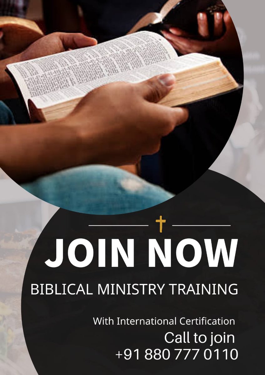PathfindersComm's tweet image. Course details:
⏳Duration - 1 year approx
🗣️Language - Tamil / English 
📍Place - Online or your location 
🏅International certification 

Who is eligible? Anyone wanting to know God, planning for or doing ministry, pastors, can take this course.
Call / WhatsApp +91 8807770110