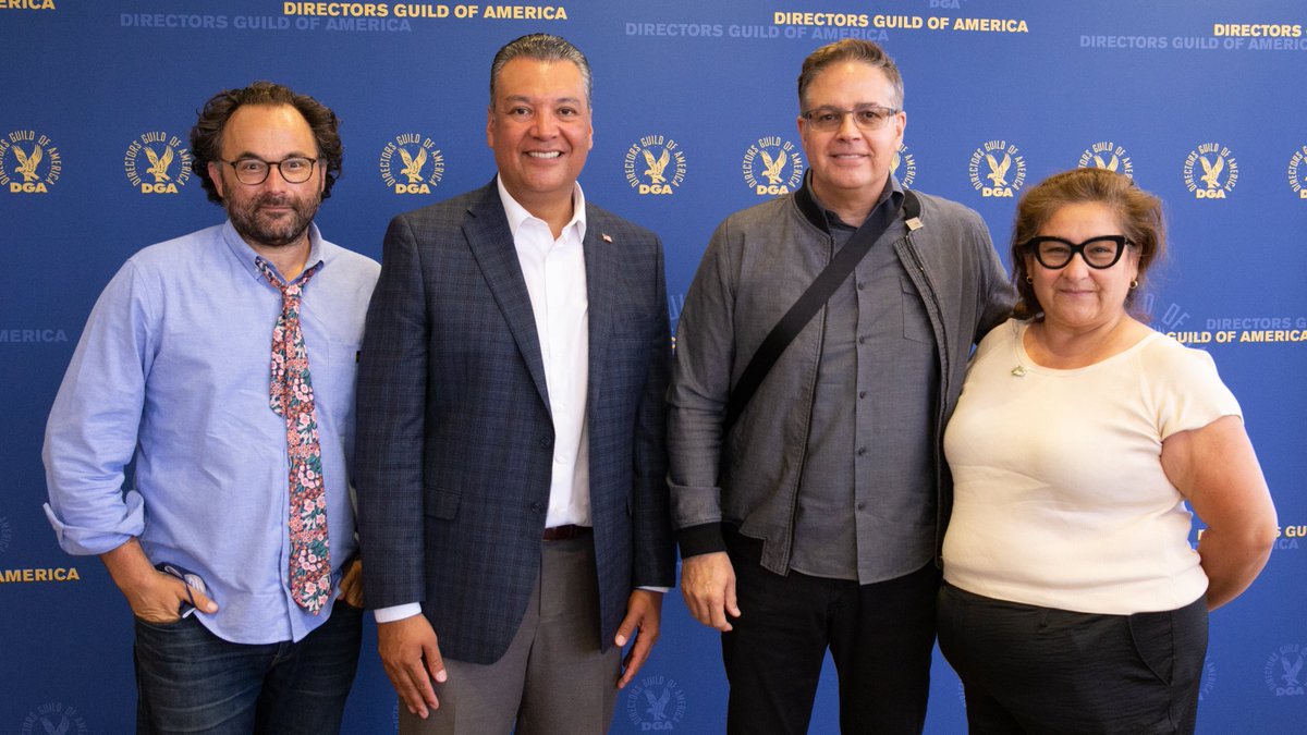 thejaytorres's tweet photo. Great meeting with @AlexPadilla4CA at @directorsguild  and finding out about his story as a child of immigrants who went from San Fernando to MIT to the US Senate. @thejaytorres &amp; Eli Gonda representing the Latino Committee.  #inspiring https://t.co/hszEoVjugE