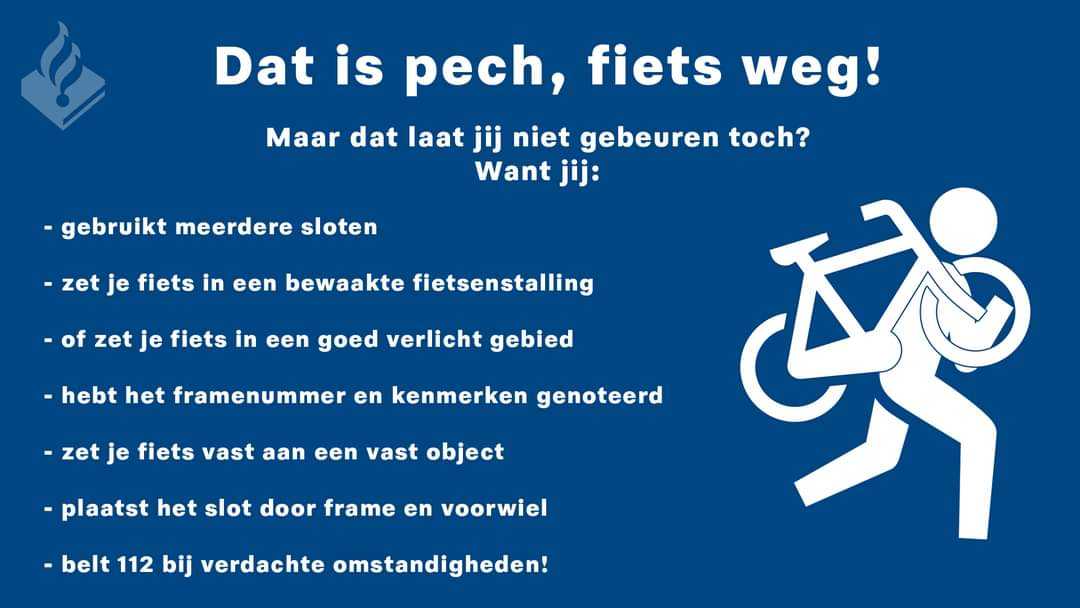 Zet je ( elektrische ) goed op slot.