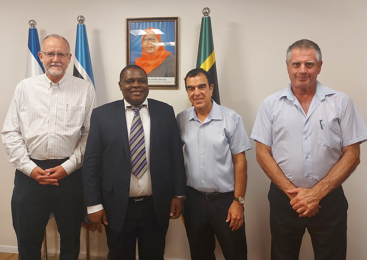 On 25.08, the Intl. Christian Embassy paid a courtesy visit to H.E. Kallua.
On this hospitable meeting, Mr. Denison VP, ICEJ, Mr. Zamir &amp; Mr. Baron revealed that the ICEJ strives to develop an Agri-project in TZ, based on avocado &amp; sunflowers crops, alongside the small farmers.