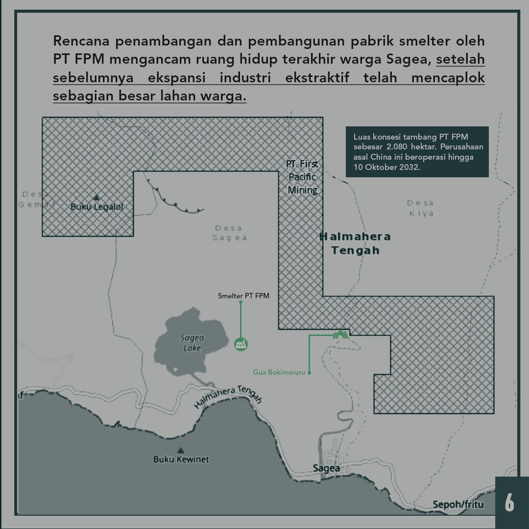 jatamnas's tweet photo. Hentikan pertambangan dan pabrik smelter PT First Pacific Mining itu, @KementerianESDM. Warga butuh pangan, bukan tambang.
#SaveSagea
#SaveHalmahera https://t.co/Yro57QUecD
