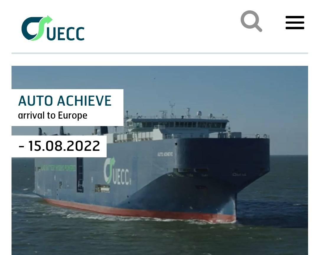NavLgg's tweet photo. El #AutoAchieve 👉 2° buque ro-ro híbrido (LNG-eléctrico) del mundo*, hace escala en el @PuertoDeVigo durante su viaje inaugural
https://t.co/UeeEAimny2

*El 1° fué el #AutoAdvance, también de UECC
https://t.co/HeSsoBOuox https://t.co/UHu44DGVkv