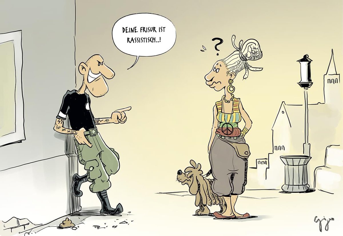 Kulturelle Aneignung #Cartoon #WalliserBote #Woke #Gigal #culturalappropriation