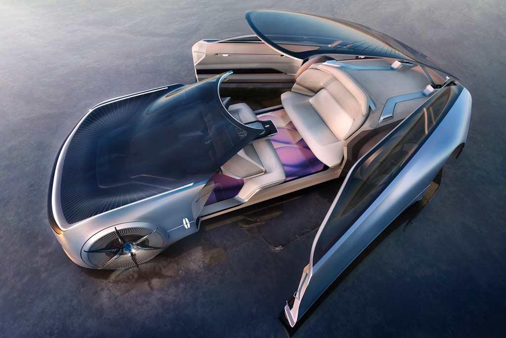 OlgaZhirova's tweet photo. #Metacar is there🚨 #Lincoln unveiled a new concept for an electric vehicle. #ModelL100 built for the centenary of the American brand.Its design was inspired by the classic 1922 Lincoln Model L. Doors swing open like the wings of a ladybug. #metaverse #fashiontech #NFTCommumity https://t.co/Coa0h2nta6