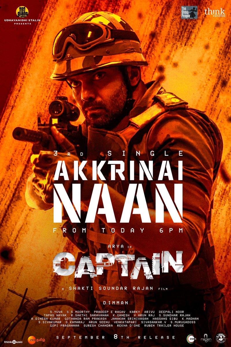 thinkmusicindia's tweet photo. Today at 6PM, there is a surprise waiting for all the @therukuralarivu fans out there ๐ช๐ผ #AkkrinaiNaanFromToday
#CaptainSingle https://t.co/RxIyt7CZ4N