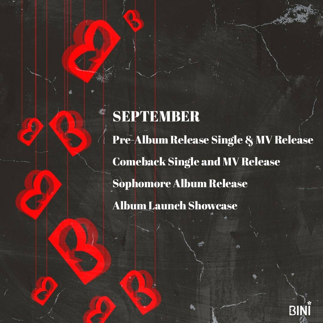 BINI_ph's tweet photo. #BINI : BINI Fever this September! https://t.co/miGC2WPmgm