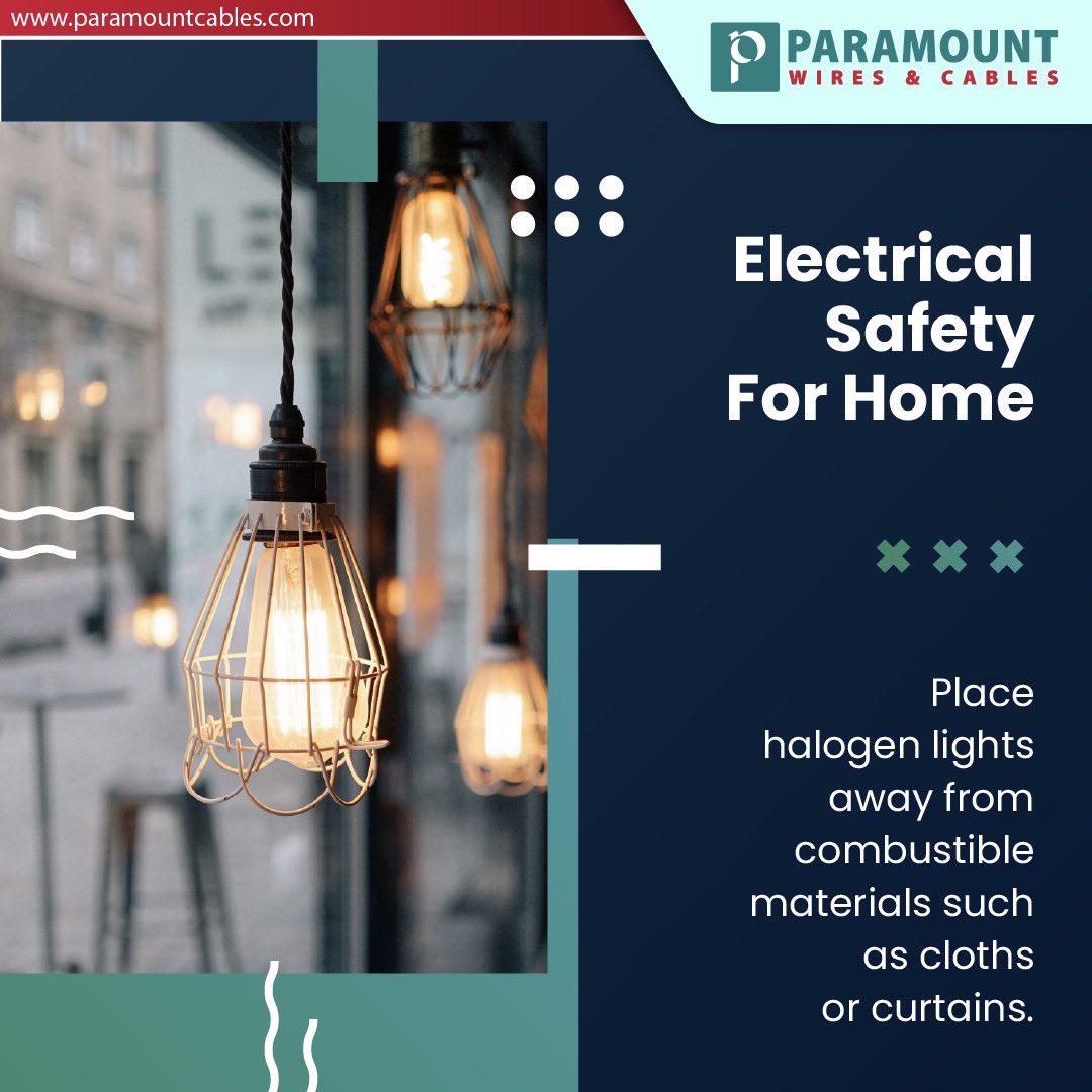 ParamountCables's tweet photo. Halogen lamps can become very hot and may be a fire hazard.

#paramountcables #wiresandcables #electricalsafety #electrical #engineering #electricalengineering #electricalcontractors #electricalsky #electricalhacks #electrician #electricalpower #electricals https://t.co/XOUB8Q0caV