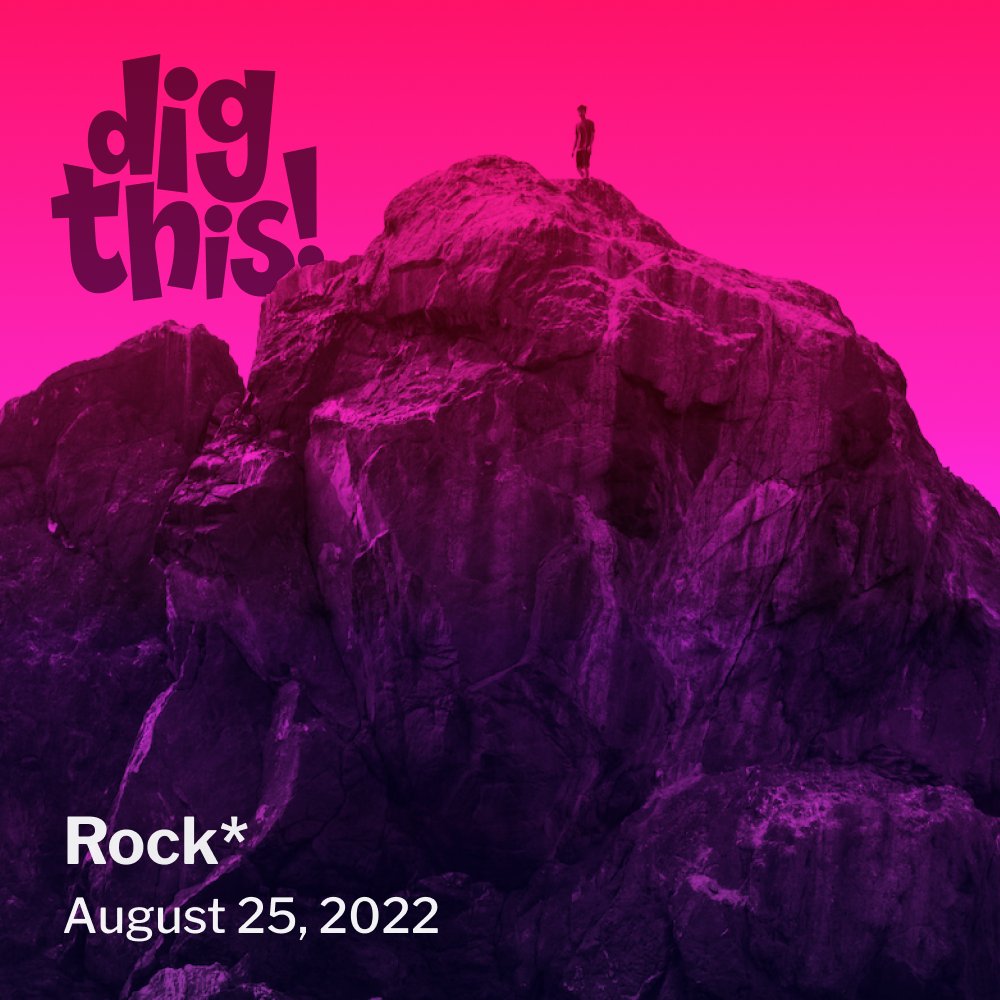 digthisradio's tweet photo. Dig This! Rock* (8/25/22)

An exploration of songs that ROCK* across lots of genres, eras, and attitudes.

🤘 https://t.co/LdJLkp6xfm

*May contain non-rock additives https://t.co/FYScvuvFHG
