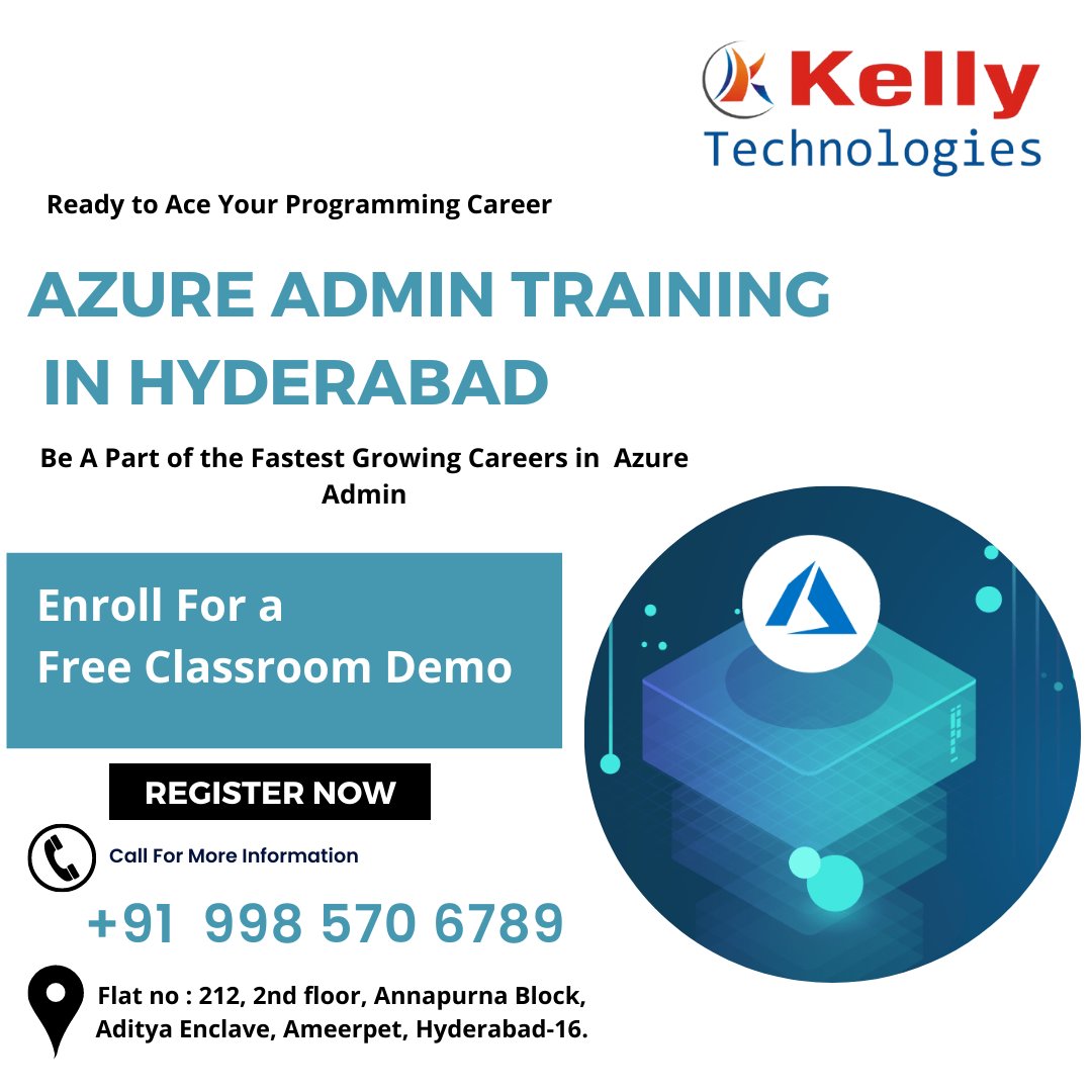 KellyTechno_adm's tweet image. Boost Your Salary by up to 26% with Azure Admin Certification
Register For a Free Classroom Demo at Kelly Technologies
For More:
forms.gle/xEL3spJkF8LbkE…
For More:
kellytechno.com/Hyderabad/Cour…
#AzureAdminTraining #AzureAdminCourse #Hyderabad