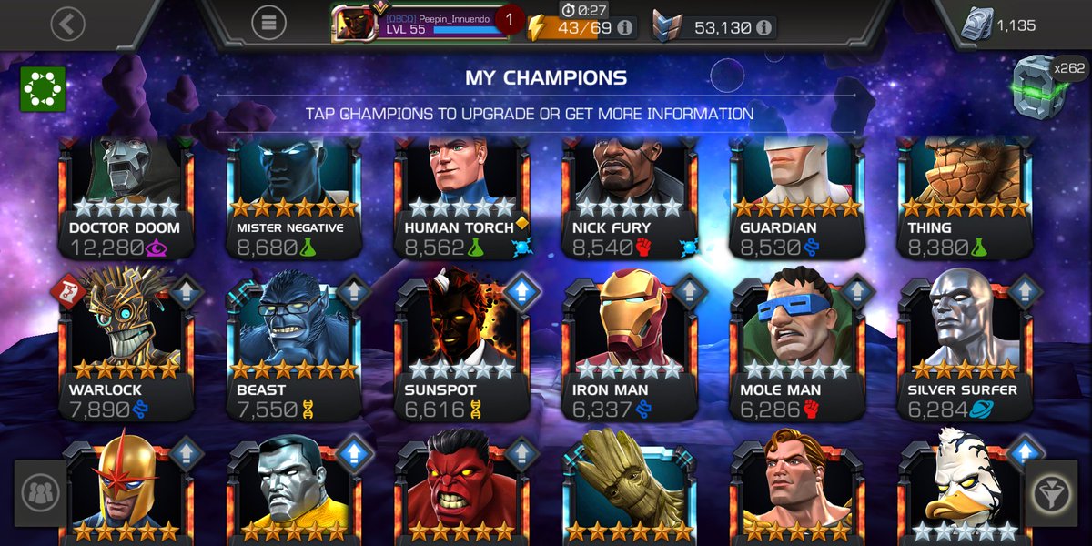 DeepDaemon's tweet photo. @ContestChampion BG! My Last milestone was UC, and have hit a wall as to where I should focus, EQ or story? Also, should I invest in specific masteries, given my roster? Also, Happy Birthday! I love you! Big fan since 2015! https://t.co/yXDAq3uhCh