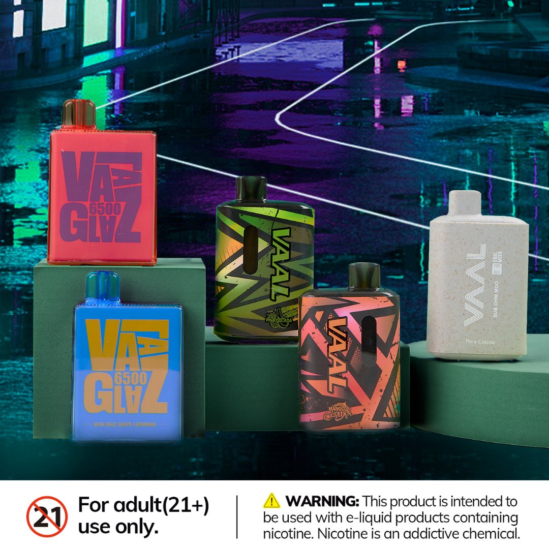VaalVapor's tweet photo. VAAL vape disposable box collection! VAAL Glaz6500, E5000 and E5000-DL, which one do you prefer?
WARNING: This device contains nicotine, nicotine is an addictive chemical.
#rechargeablepod #vaping #vaal #vaalglaz6500 #vaale5000 #disposablevape #disposable #vapeon #dlvaping https://t.co/Ay79ZWkvJP