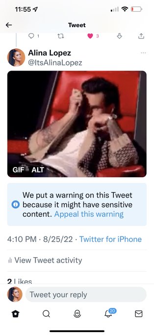 Been seeing performers tweeting about getting these warnings now I’m getting them too. I got one on this