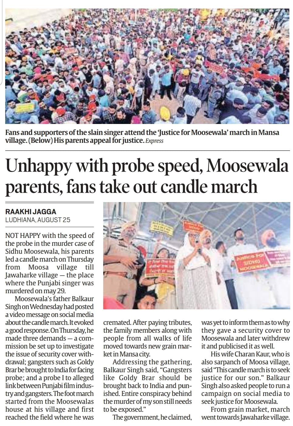 Sukhpal Singh Khaira On Twitter I Support The Call For Justice To iSidhuMooseWala Gruesome 