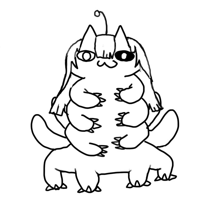 なれ果てと化したプイプイねこ 