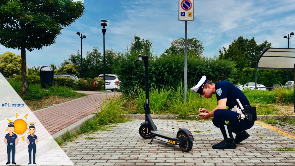 PLModena's tweet photo. #PLestate 👮♂️ quando termini di utilizzare il #monopattino elettrico:
🔴 Non abbandonarlo su strada o marciapiedi intralciando la circolazione di veicoli e pedoni;
🟢 Puoi parcheggiarlo negli stalli riservati alla sosta di velocipedi, ciclomotori e motocicli.
#sicurezzastradale https://t.co/KZHUXmxwvJ