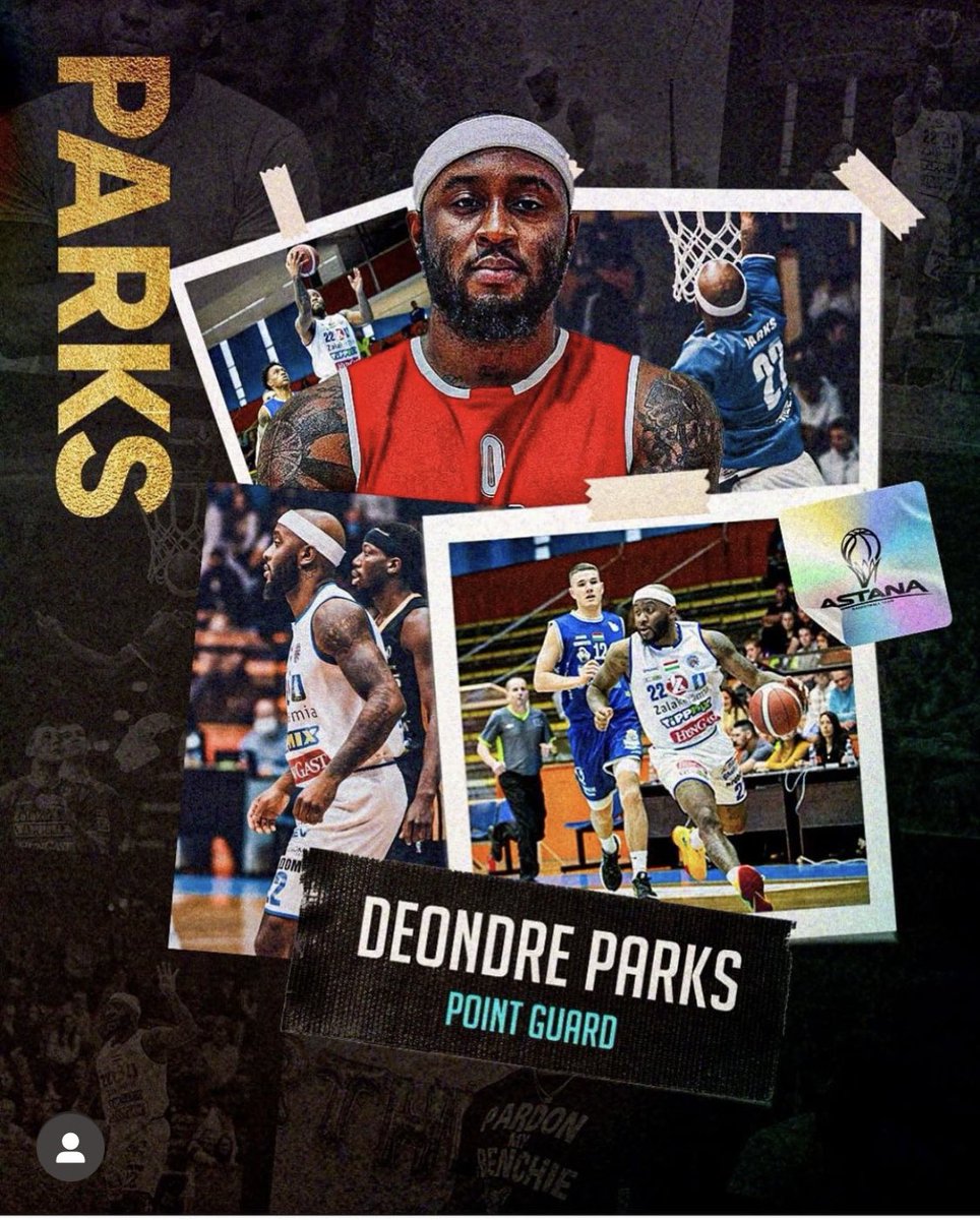 DeondreParks's tweet photo. @astanabasket thankful for the opportunity let’s work! @VTBUL https://t.co/hRzwQvWPh8