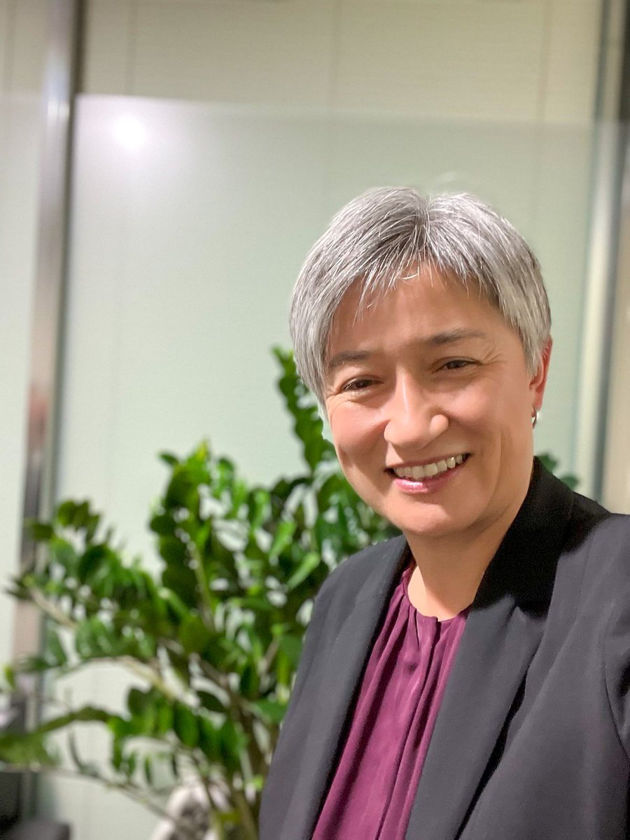 SenatorWong's tweet photo. We are accepted. We are loved. We belong. And we are strong. 

That’s why we #WearItPurple, to show our support for LGBTQIA+ young people.

#StillMeStillHuman https://t.co/evtRqA8Br4