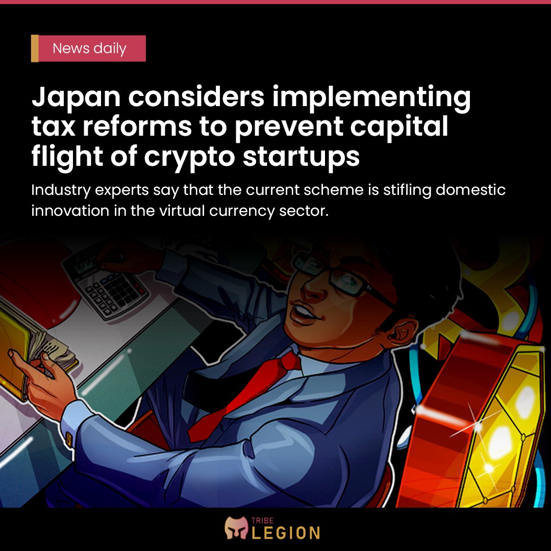 cryptotribe_in's tweet photo. Japan considers implementing tax reforms to prevent capital flight of crypto startups
@epnsproject
#educationalpost #epnsproject #Coinbase #cryptocurrencies #cryptonewsdaily #cryptoNewsTalk https://t.co/cXX8IkKz1k