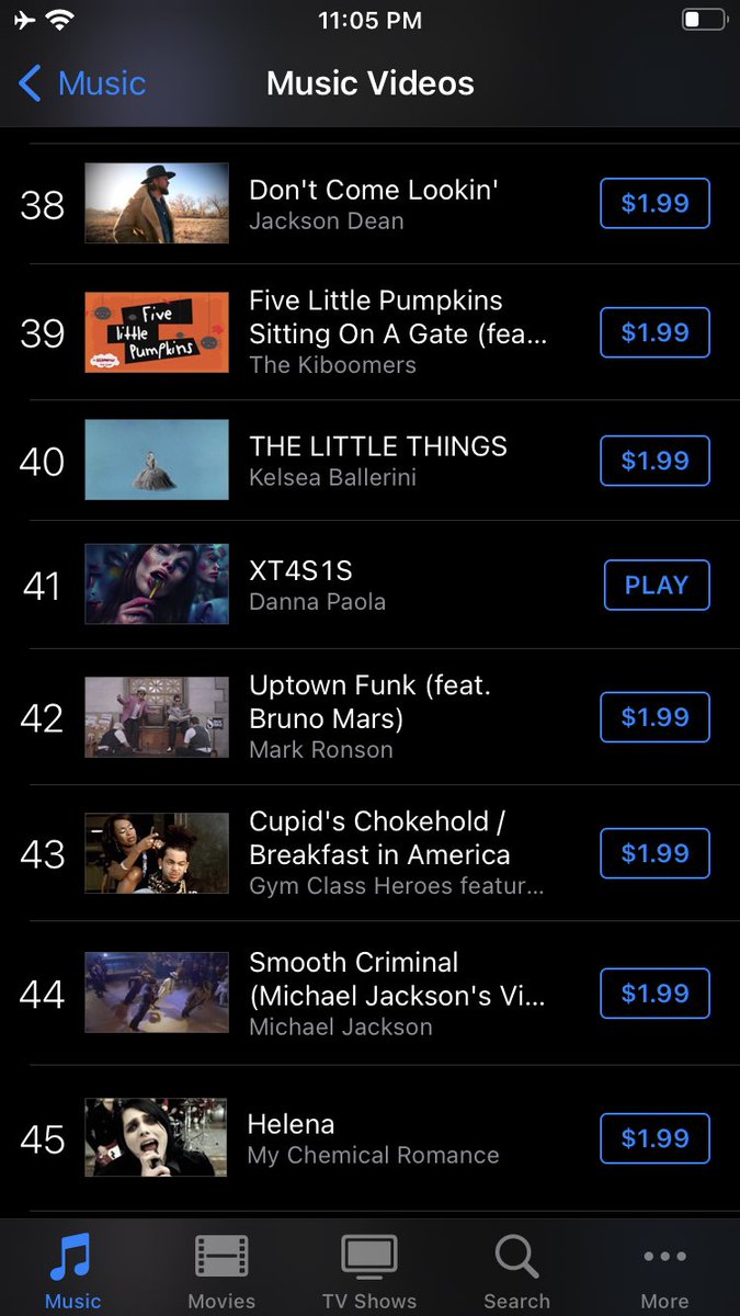 DannaPaola_US's tweet photo. 🇺🇸 iTunes US Music Videos (Latin)

#3. ‘XT4S1S’ by @dannapaola (+3) *New Peak*

🇺🇸 iTunes US Music Videos (General)

#41. ‘XT4S1S’ by Danna Paola (+62) *New Peak* https://t.co/rh34iIijir
