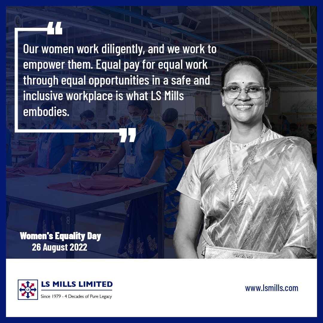 ShanthiManiva10's tweet photo. LS Mills takes this opportunity to praise every woman for their strength and courage. Let this year bring us closer to a more inclusive and equitable society, free of discrimination and bias. Happy Women's Equality Day!
.
.
.
#WomensEqualityDay #womensequality #lsmills https://t.co/rFmprhcKQP