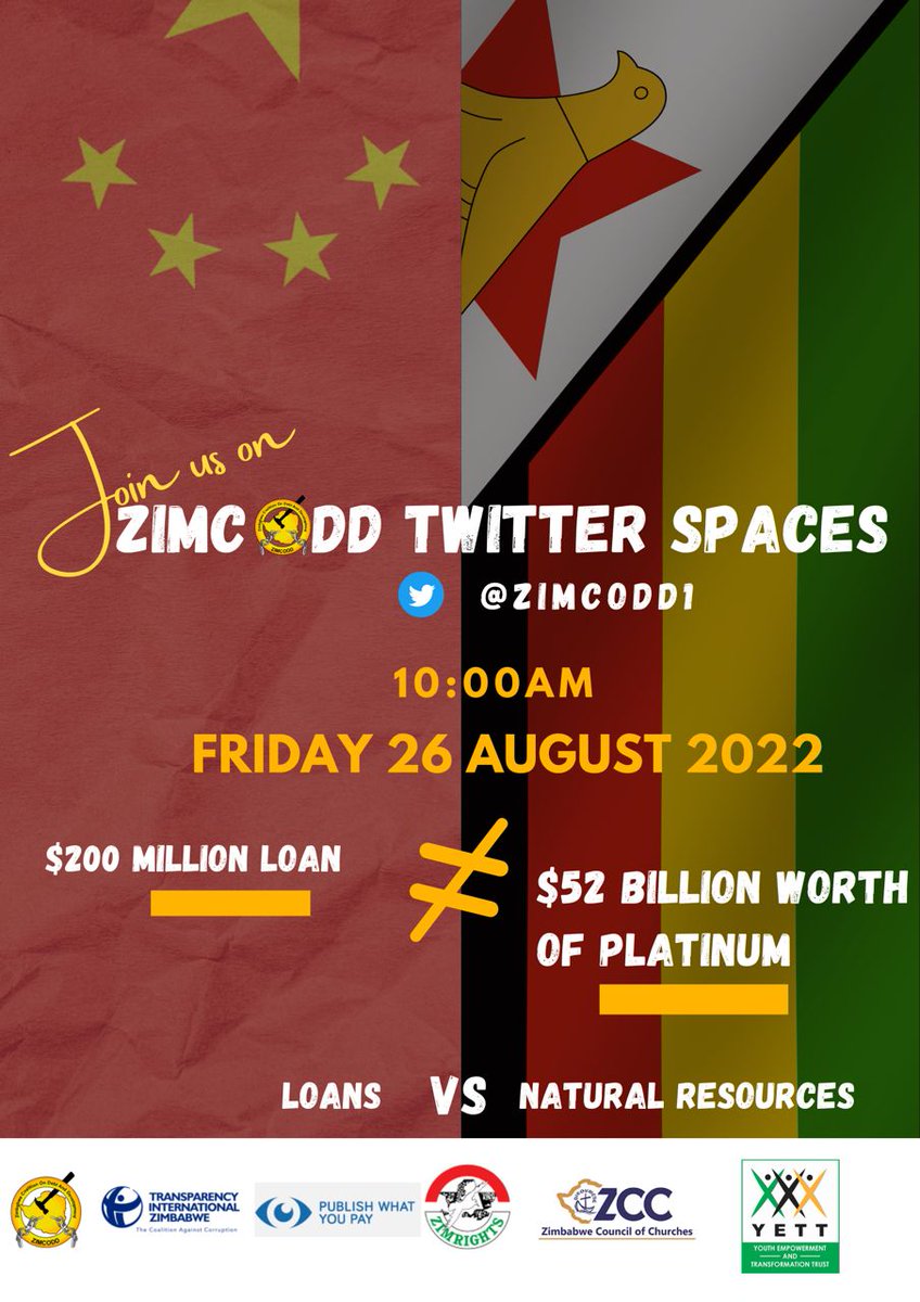 TIZim_info's tweet photo. 🔵🔴$200 million vs $52 billion worth of platinum
Join the Twitter space on @ZIMCODD1 today Friday 27 August at 10 am CAT https://t.co/LYBdOXBUuc